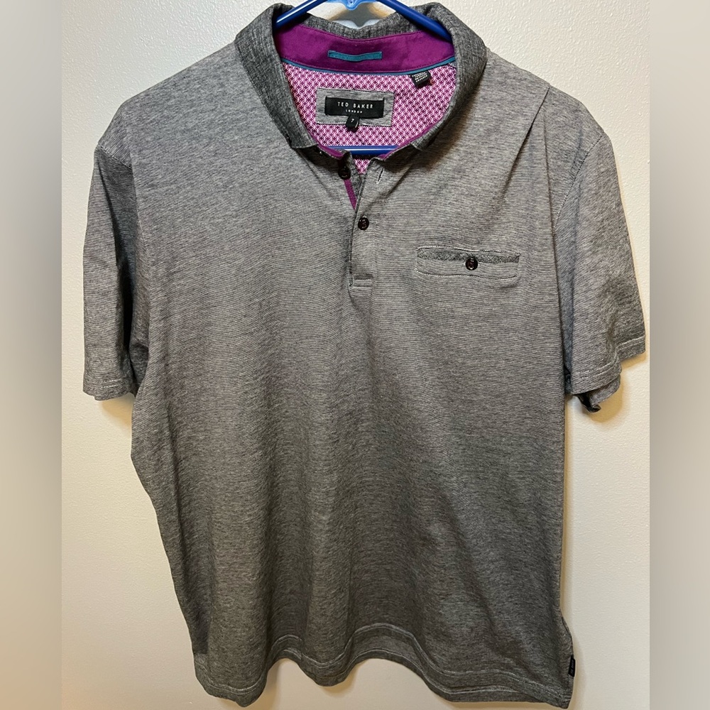 NWOT Men’s Ted Baker London 3XL Striped Polo